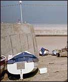 Boats at Sheringham by Mark Ollosson