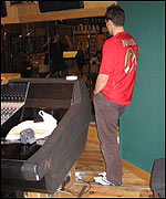 Ian watches the recording