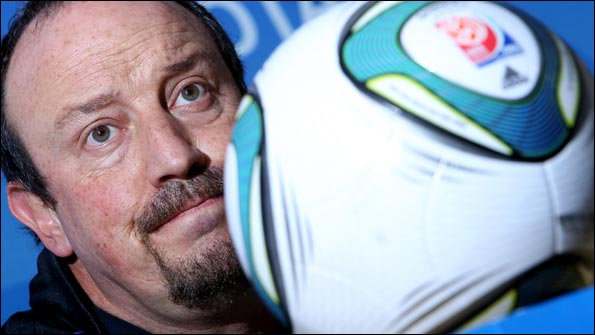 Benitez speaks to the media