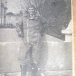 This is a picture of my Grandad Arthur James Kirk or Warrant Officer Kirk as he was known then. He is wearing his flying suit as he was an air gunner and flew in Lancaster planes. Unfortunately I don't know where this photo was taken.