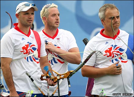 There were many empty seats at the women's archery competition despite the hosts winning a silver medal