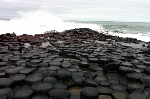 The Giant's Causeway in Northern Ireland