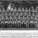 Officers of the 50th LAA Regiment Royal Artillery. Frank Yates is fourth from the left back row.